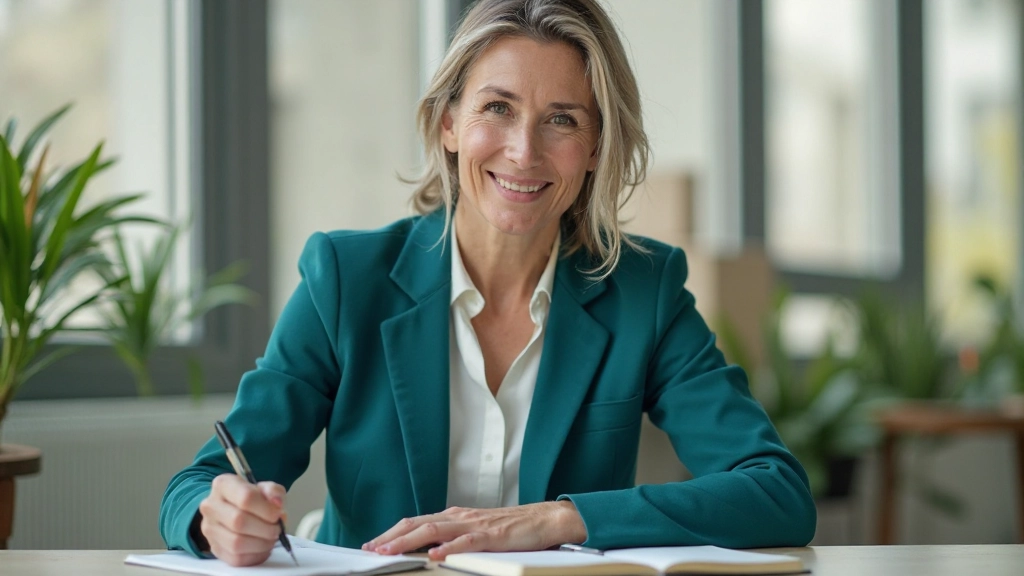 Professional taking notes during career planning and mentoring session